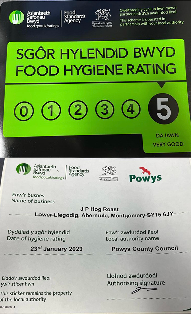 Hog Roasts Food Hygiene High Standards